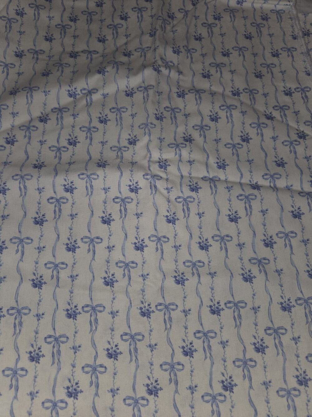 Vintage Garland Bows Cotton Calico Fabric Brother Sister 2.7 Yards